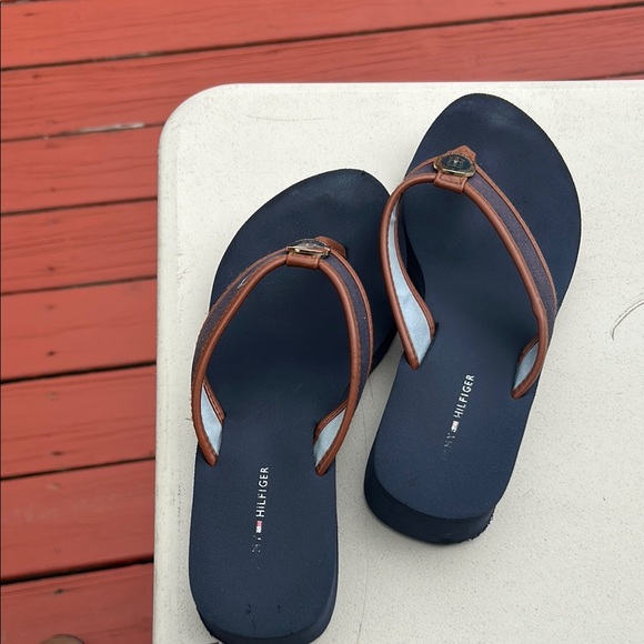 Tommy Hilfiger Blue and Brown Sandals - Picture 6 of 11